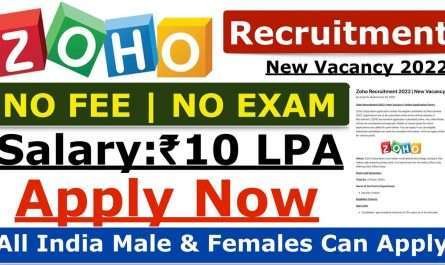 Zoho Recruitment 2022 | New Vacancy