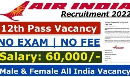 Air India Recruitment 2022 | Cabin Crew Jobs