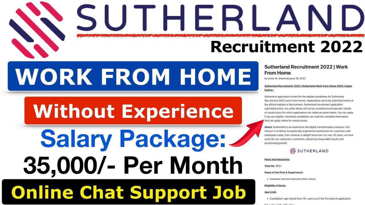 sutherland-recruitment-2022-work-from-home-study-for-dreams