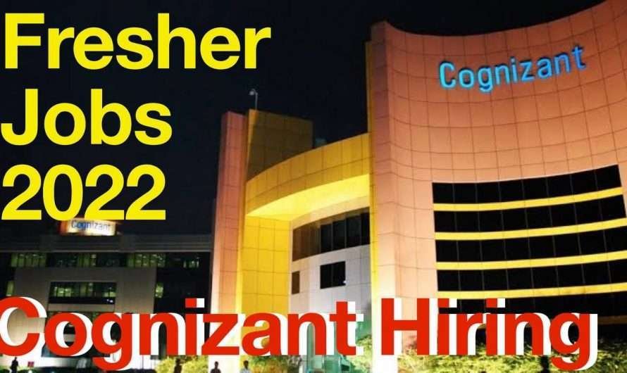 Cognizant New Recruitment 2022 > Fresher Apply Online Now