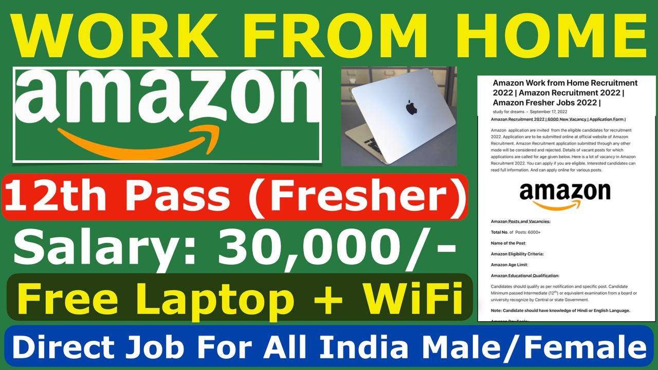 Amazon Fresher Hiring 2022 12th Pass Job Apply Online
