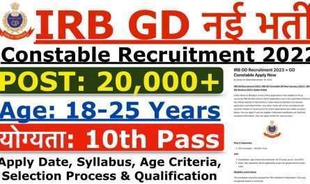 IRB GD Recruitment 2023