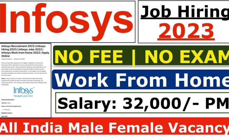 Infosys New Vacancy 2023 > All India Fresher Various Vacancy