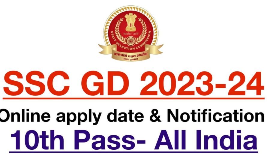 SSC GD Recruitment 2023-24 >> Notification