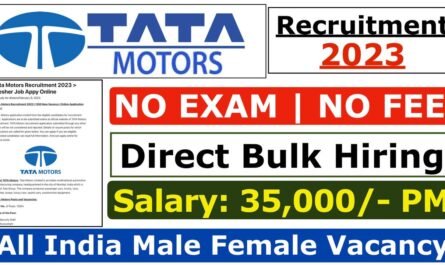 Tata Motors New Recruitment 2023