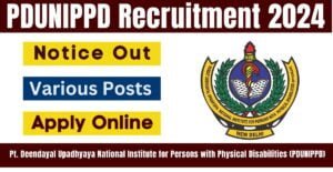 PDUNIPPD Recruitment
