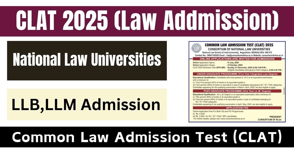 CLAT 2025 Law Admission