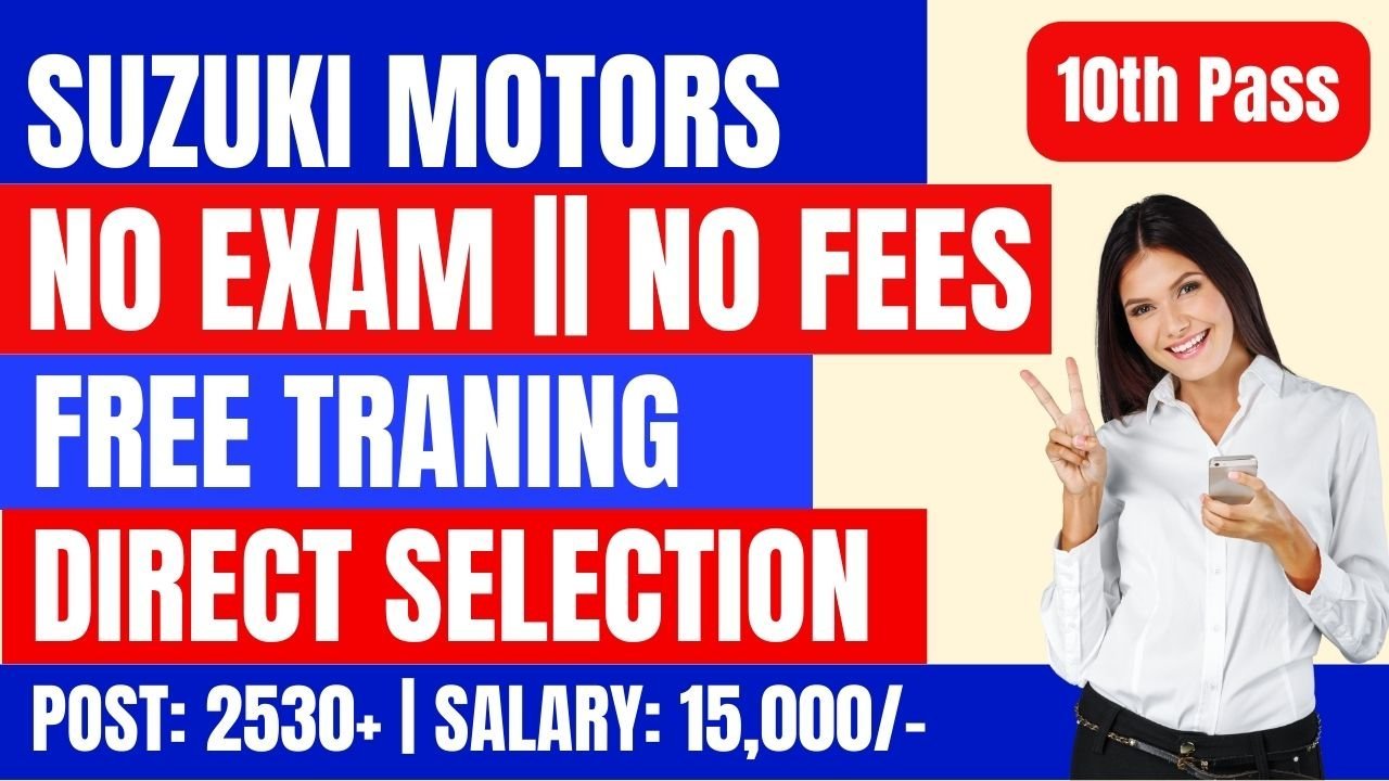 Suzuki Motors CTS Recruitment