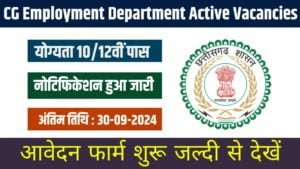 CG Employment Department Active Recruitment