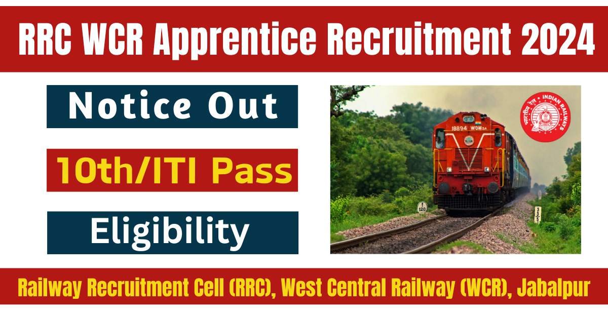 RRC WCR Apprentice Recruitment 2024