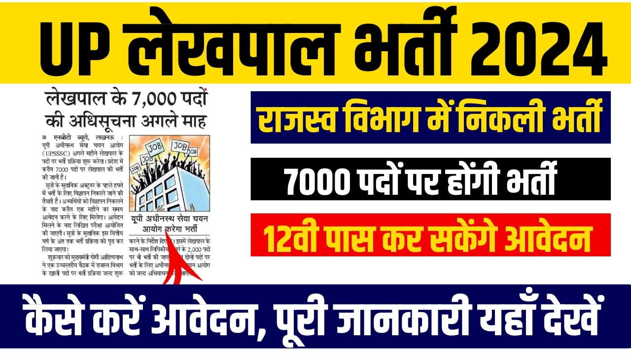 UP Lekhpal Recruitment 2024