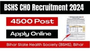 BSHS CHO Recruitment