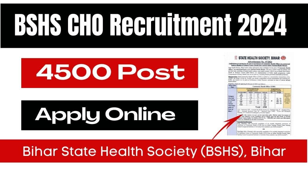 BSHS CHO Recruitment