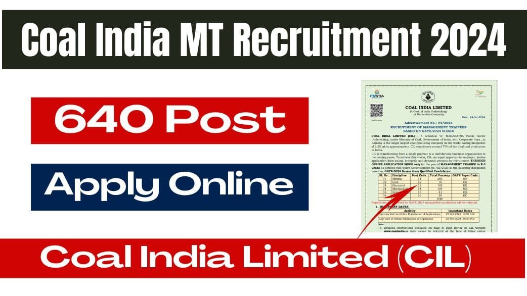 Coal India MT Recruitment
