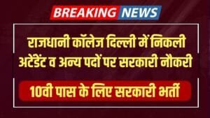 Delhi Rajdhani College Recruitment