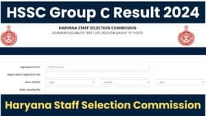 HSSC CET Haryana Group C Result Out