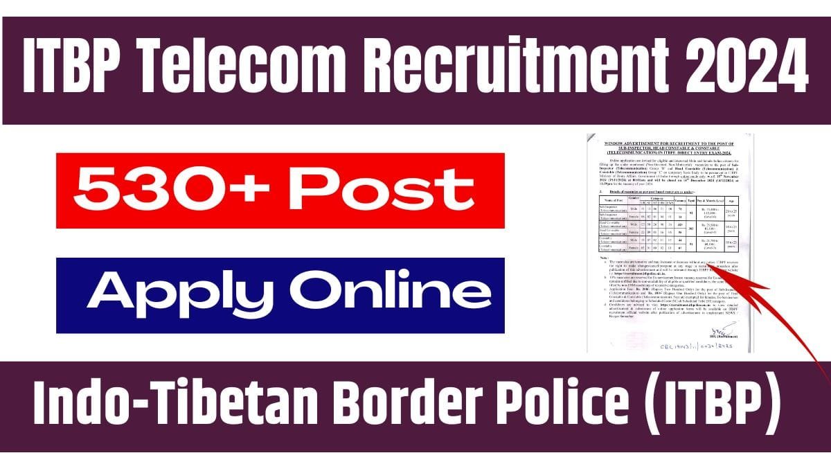 ITBP Telecom Recruitment 2024