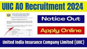 UIIC AO Recruitment