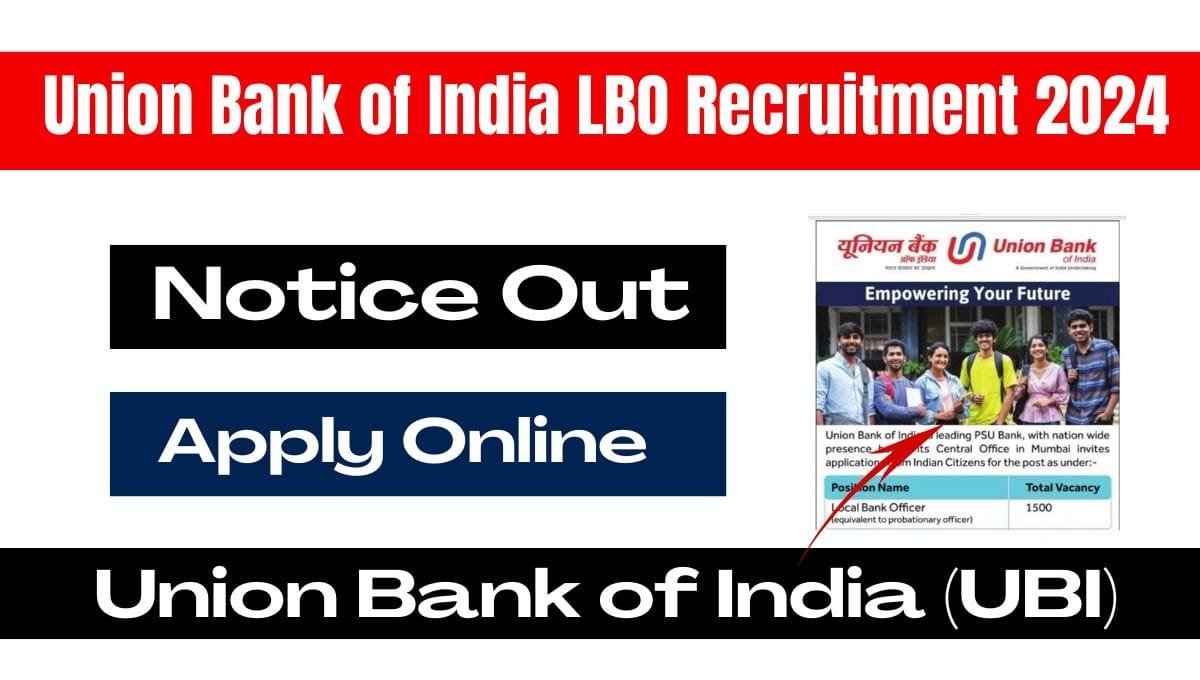 Union Bank of India LBO Recruitment