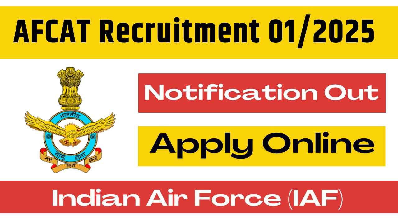 AFCAT Recruitment 012025