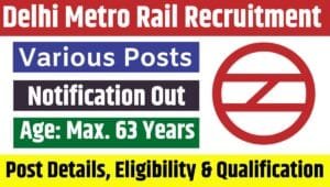 Delhi Metro Rail Recruitment