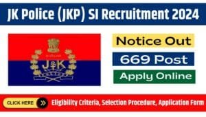 JK Police (JKP) SI Recruitment