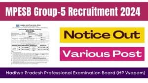 MPESB Group-5 Recruitment 2024