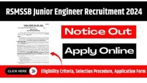 RSMSSB Junior Engineer Recruitment
