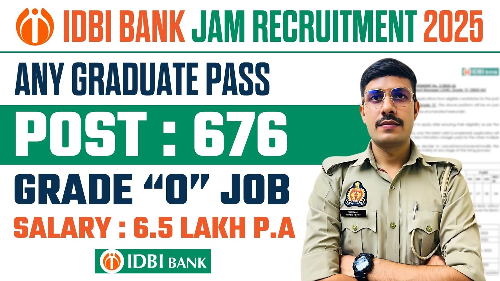 IDBI JAM Recruitment 2025