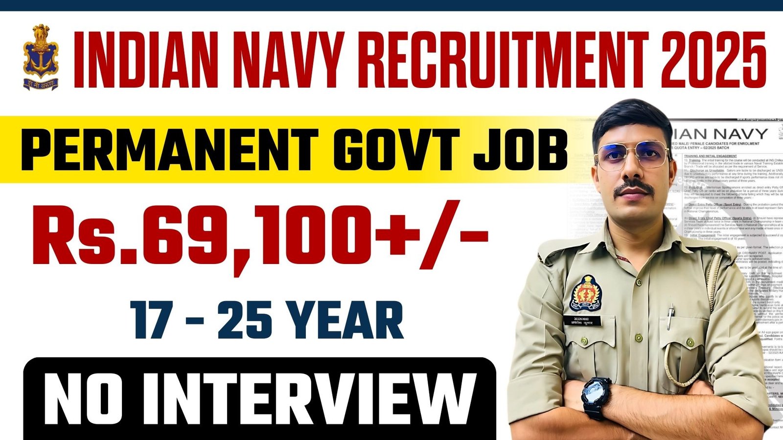 Indian Navy Sailors Recruitment 2025