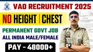 Revenue Department VAO Recruitment 2025
