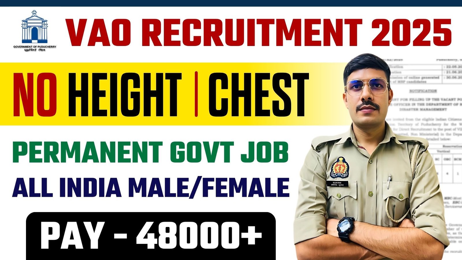 Revenue Department VAO Recruitment 2025