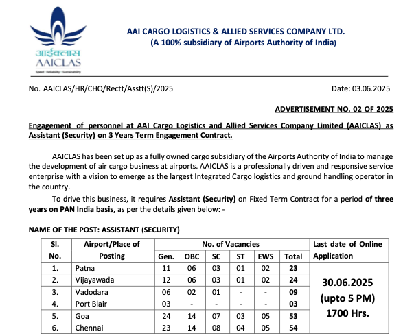 Screenshot 2025-06-07 at 6.02.26 PM AAICLAS Recruitment 2025