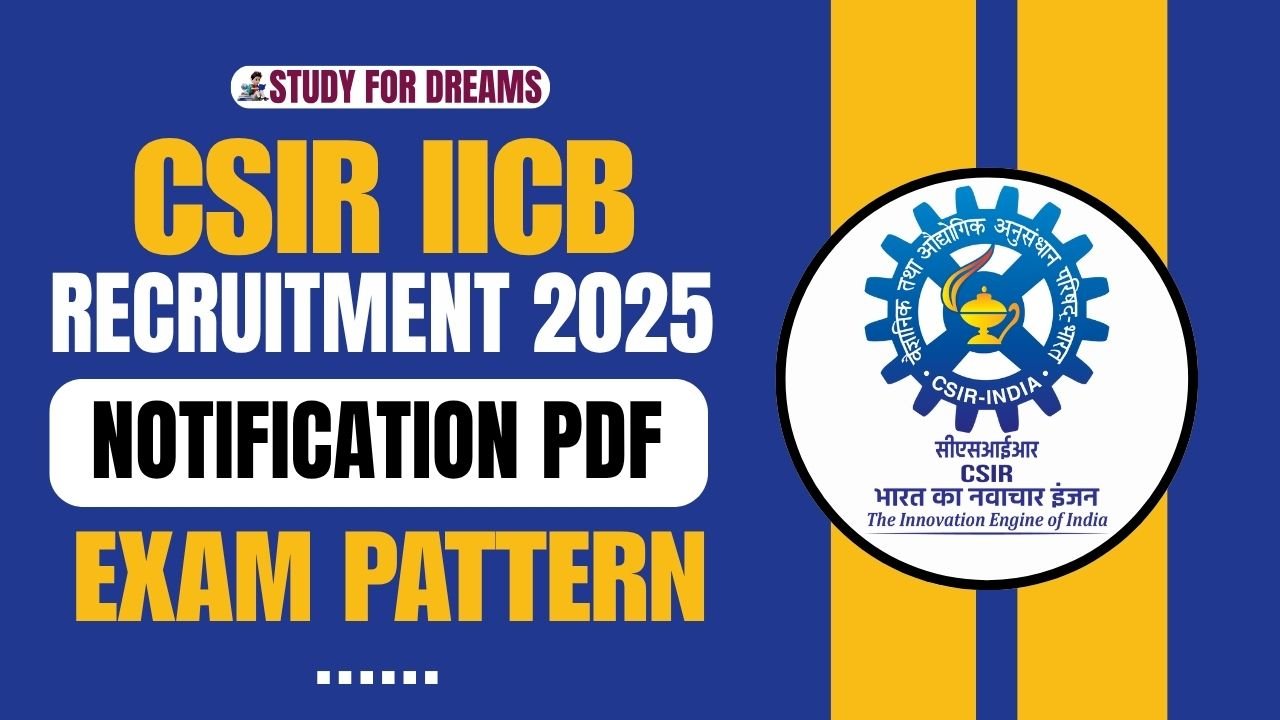 CSIR IICB Recruitment 2025