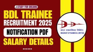BDL Trainee Recruitment 2025