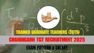 chandigarh tgt recruitment 2025