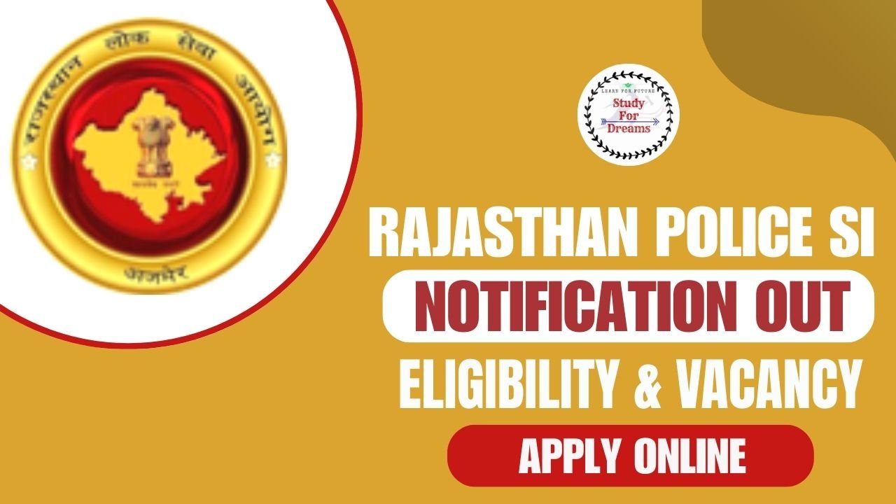 Rajasthan Police SI Recruitment 2025
