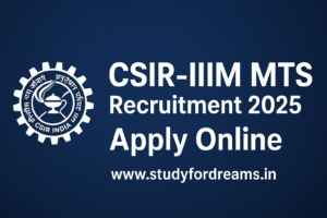 CSIR IIIM MTS Recruitment 2025: Apply Online for 19 Multi-Tasking Staff (MTS) Vacancies