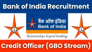 Bank of India Credit Officer Recruitment 2025-26