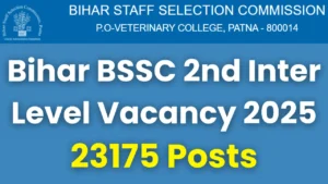 Bihar BSSC Inter Level Recruitment 2025