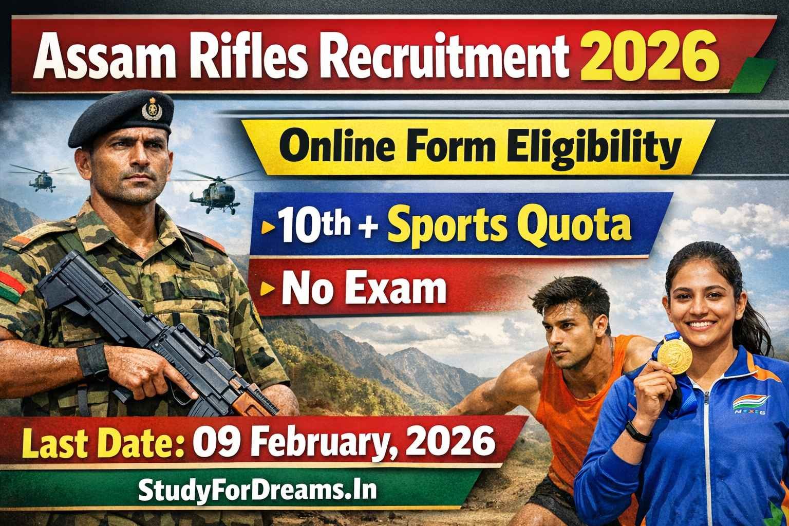 Assam Rifles Recruitment 2026 Online Form