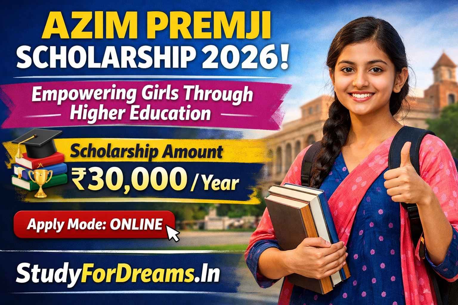 Azim Premji Scholarship 2026 Empowering Girls Through Higher Education