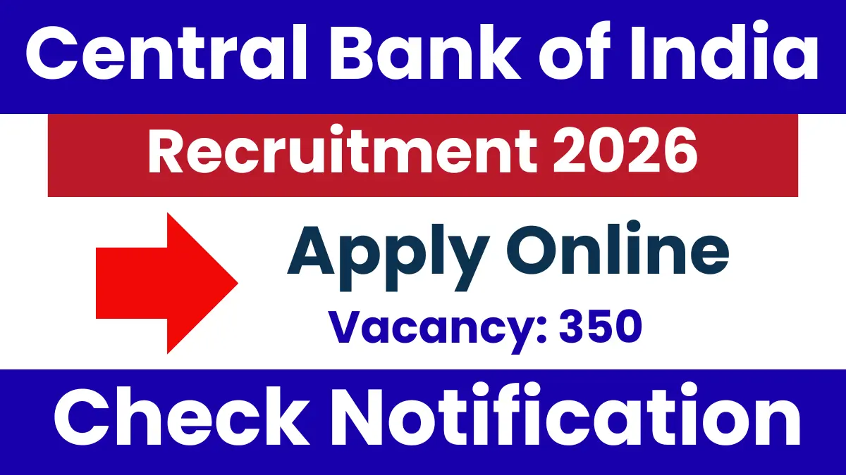 Central Bank of India Recruitment 2026