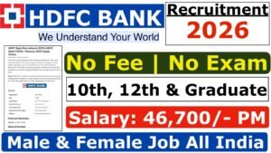 HDFC Bank Recruitment 2026 Apply Online for 10,500+ Vacancies Latest Bank Jobs