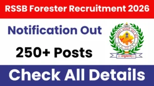 RSSB Forester Recruitment 2026: Official Notification Out for 259 Posts Apply Online