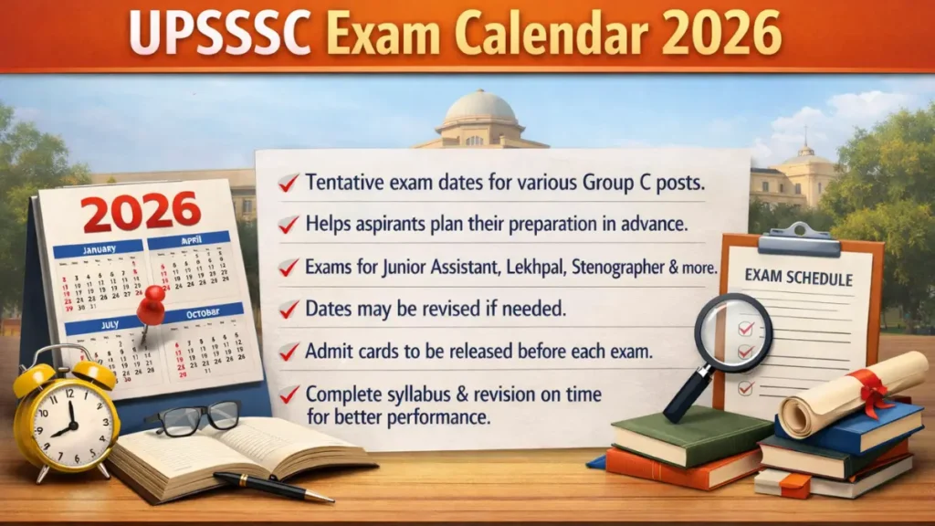 UPPSC Exam Calendar 2026