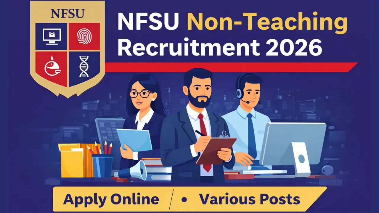 NFSU Non-Teaching Recruitment 2026 – Notification & Online Application Form