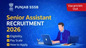 Punjab PSSSB Senior Assistant Recruitment 2026