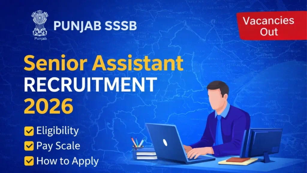 Punjab PSSSB Senior Assistant Recruitment 2026