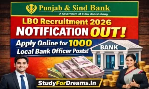 Punjab and Sind Bank LBO Recruitment 2026